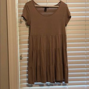 Tan Babydoll Dress